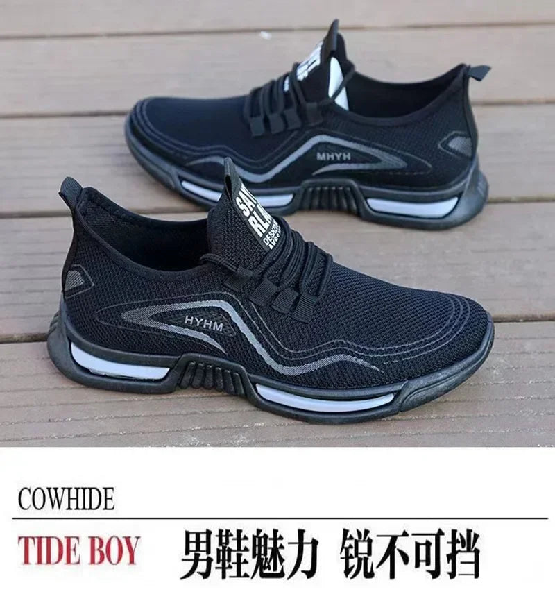 Men’s Slip-On Sport Sneakers – Breathable Running & Training Shoes