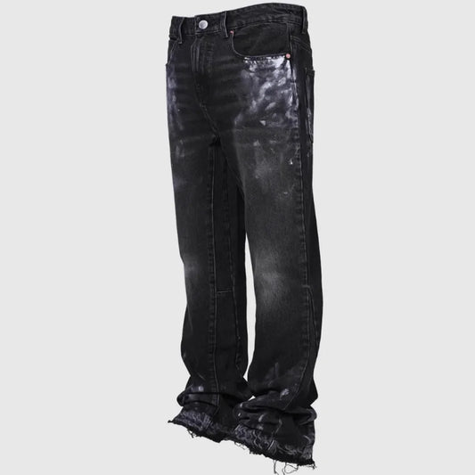 Men’s Vintage Straight Jeans – Mid-Waist Stretch Distressed Denim Pants (2025)