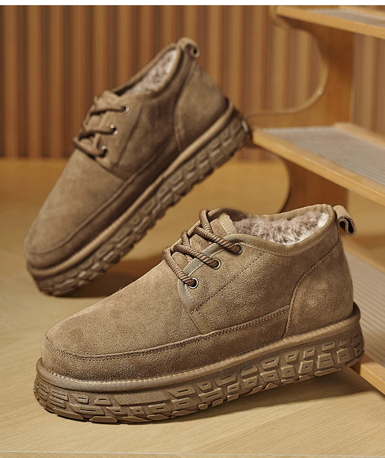 Men Chunky Sole Insulated Snow Boots