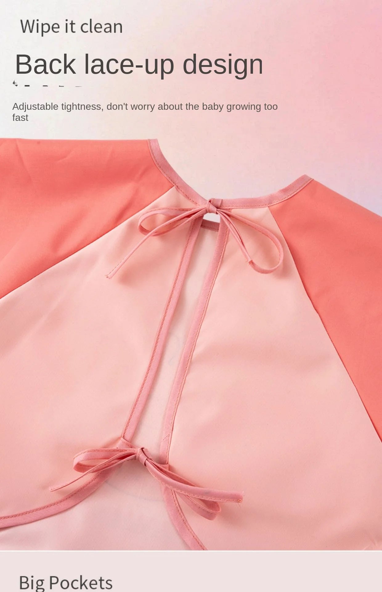 Waterproof Painting Bib – Baby Art Smock & Feeding Gown