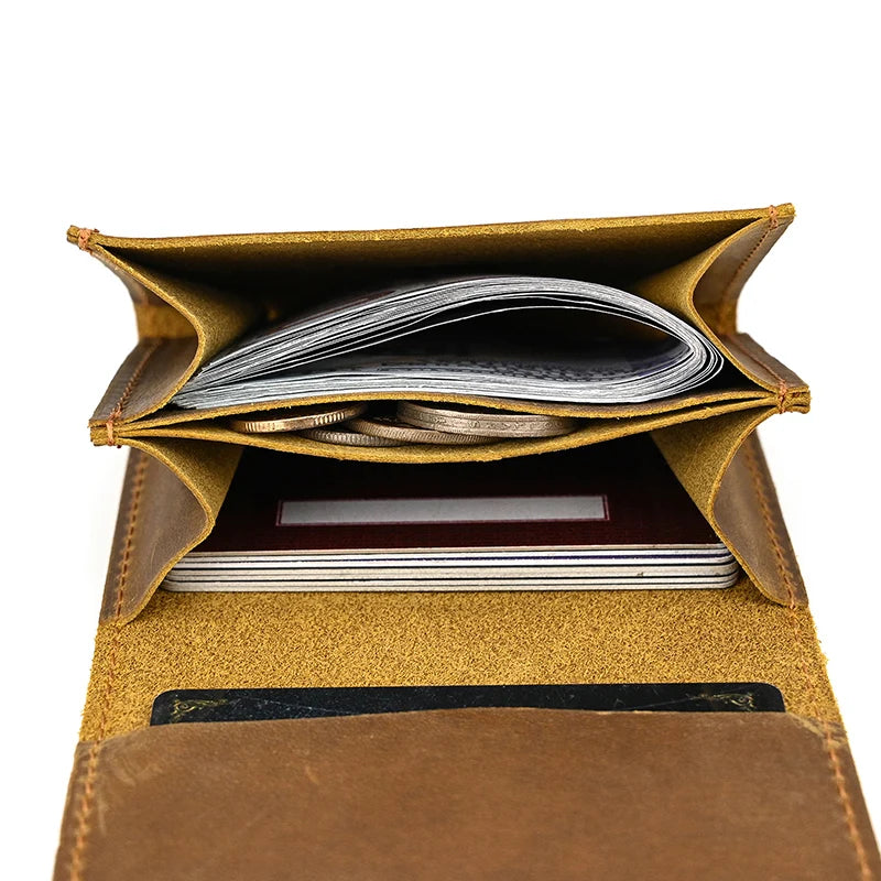 Vintage Genuine Leather Coin & Card Purse