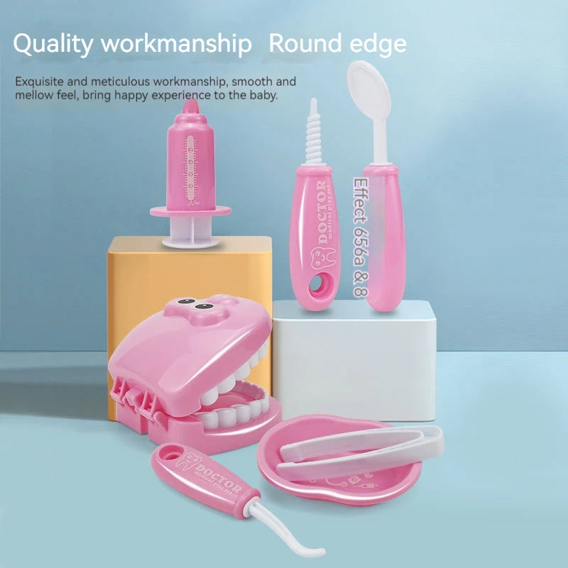 Montessori Dentist Role Play Toy – Fun Learning Doctor Set for Kids with Teeth Model & Parent-Child Interaction.