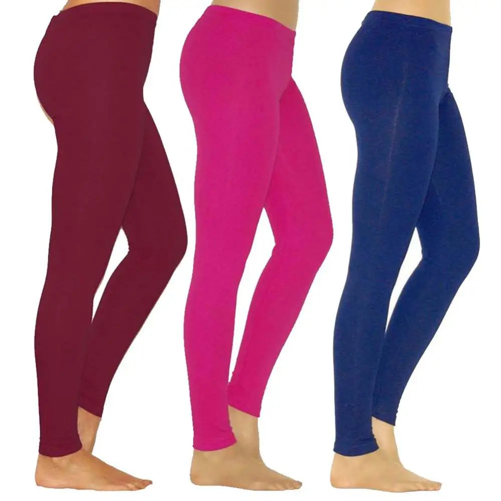 Women High Elastic Shiny Skinny Leggings