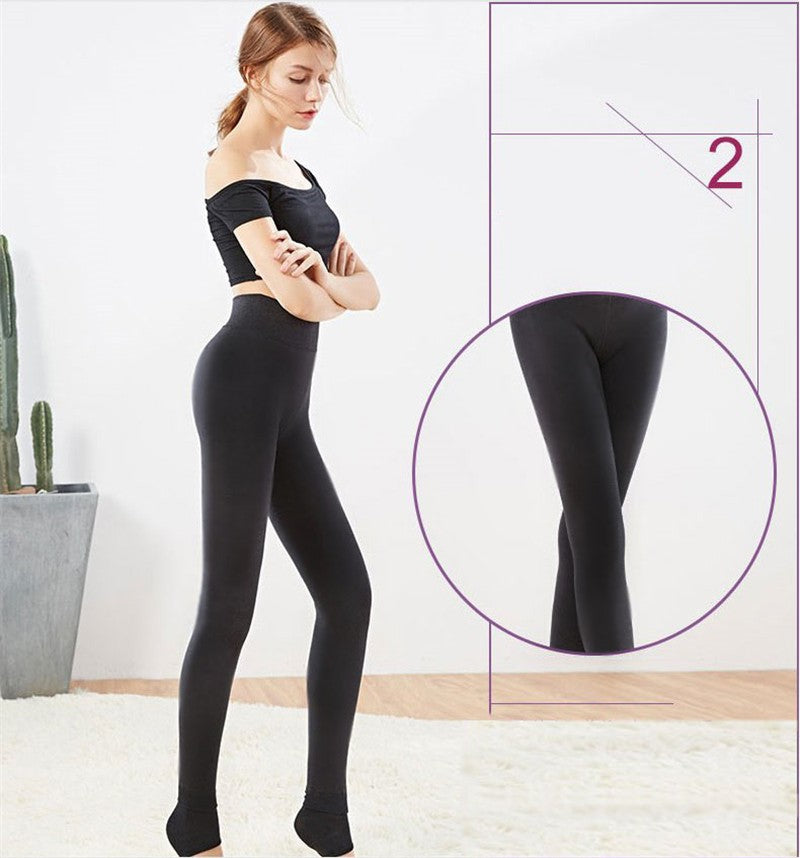 Women High Waist Warm Velvet Leggings