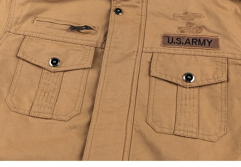 Men’s Fleece Tactical Jacket – Windproof Outdoor Workwear Coat with Multi Pockets (Autumn/Winter 2025)