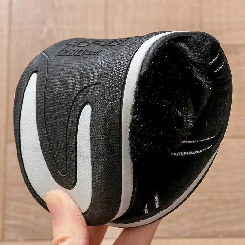 Pmoiste Soft Flannel Plaid Slippers – Warm Memory Foam Indoor Shoes