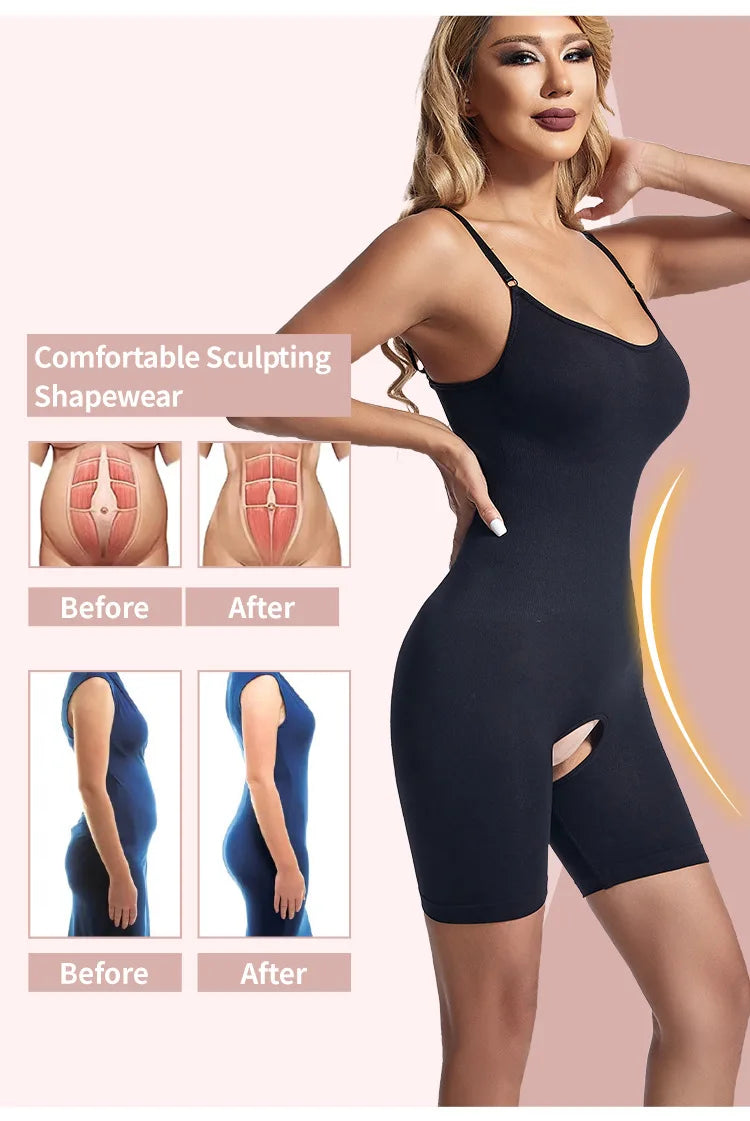 Bodysuit Shapewear Women Tummy Control Full Body Shaper Slimming Sheath Butt Lifter Push Up Thigh Slimmer Abdomen Shapers Corset