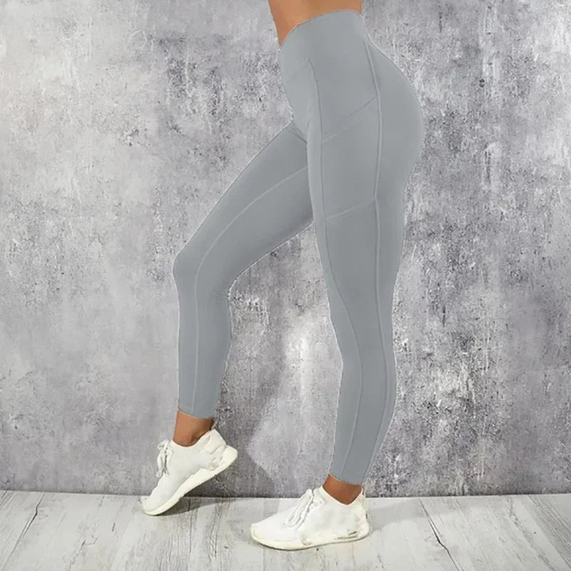 Women High Waist Pocket Butt Lift Leggings