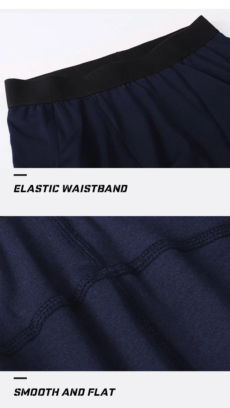 Men’s Thermal Compression Running Leggings – Fast Dry Fitness Tights for Winter Sports