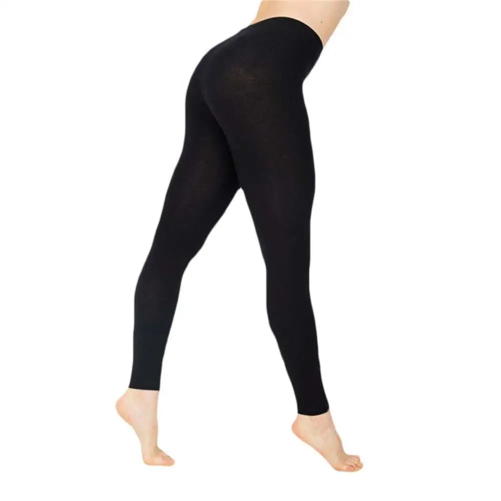 Women High Elastic Shiny Skinny Leggings