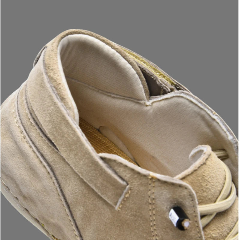 Men Italian Leather Chukka Driving Boots