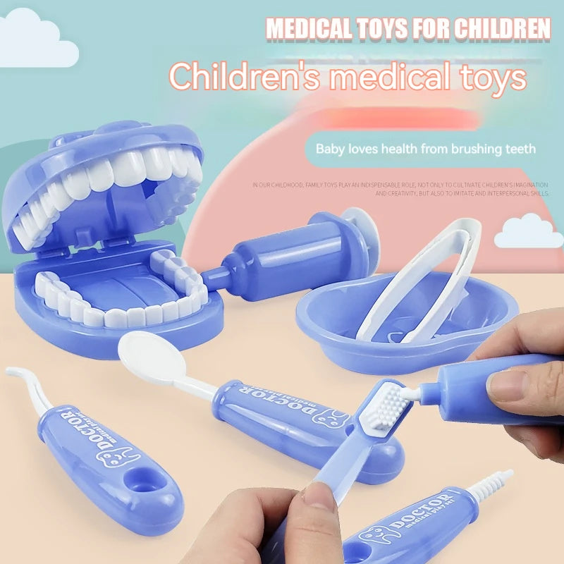 Montessori Dentist Role Play Toy – Fun Learning Doctor Set for Kids with Teeth Model & Parent-Child Interaction.