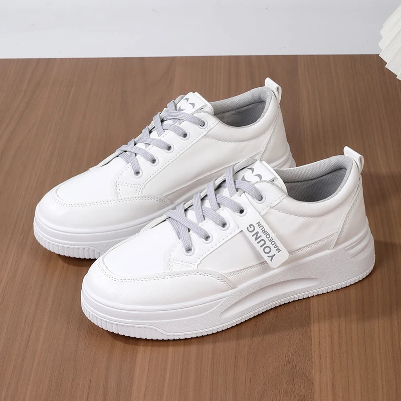 Women Soft Sole White Casual Sneakers