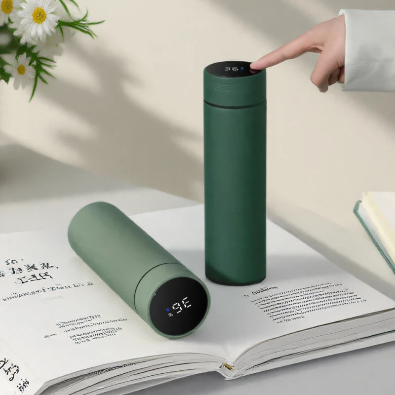 500ml Smart Thermos Bottle – LED Temperature Display Stainless Steel Flask