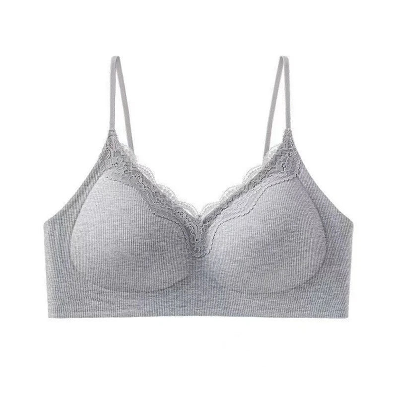 Seamless Underwear for Women, Thin Style, No Steel Ring, Beautiful Back, Big Chest, Small Chest, Push-up Sleeping Bra