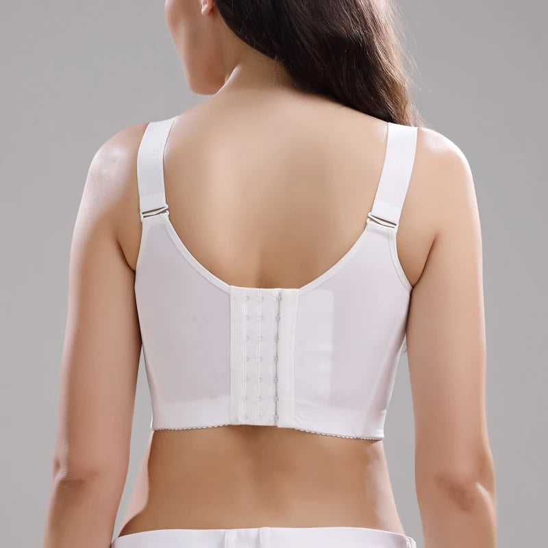 Women's Full Figure Wirefree Lace Plus Size Bra Non Padded Minimizer Bra