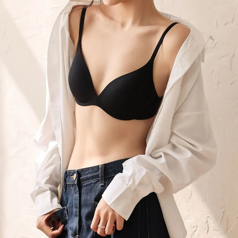 Women Backless Bras for Female Seamless Underwear Lingerie 3/4 Cup Bralette Top Wireless Brassiere Intimates Comfort T Shirt Bra