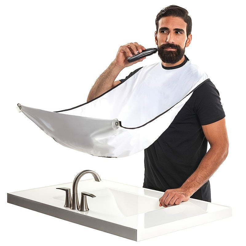 Men’s Beard Trimming Apron – Grooming Cape with Suction Cups for Mess-Free Shaving