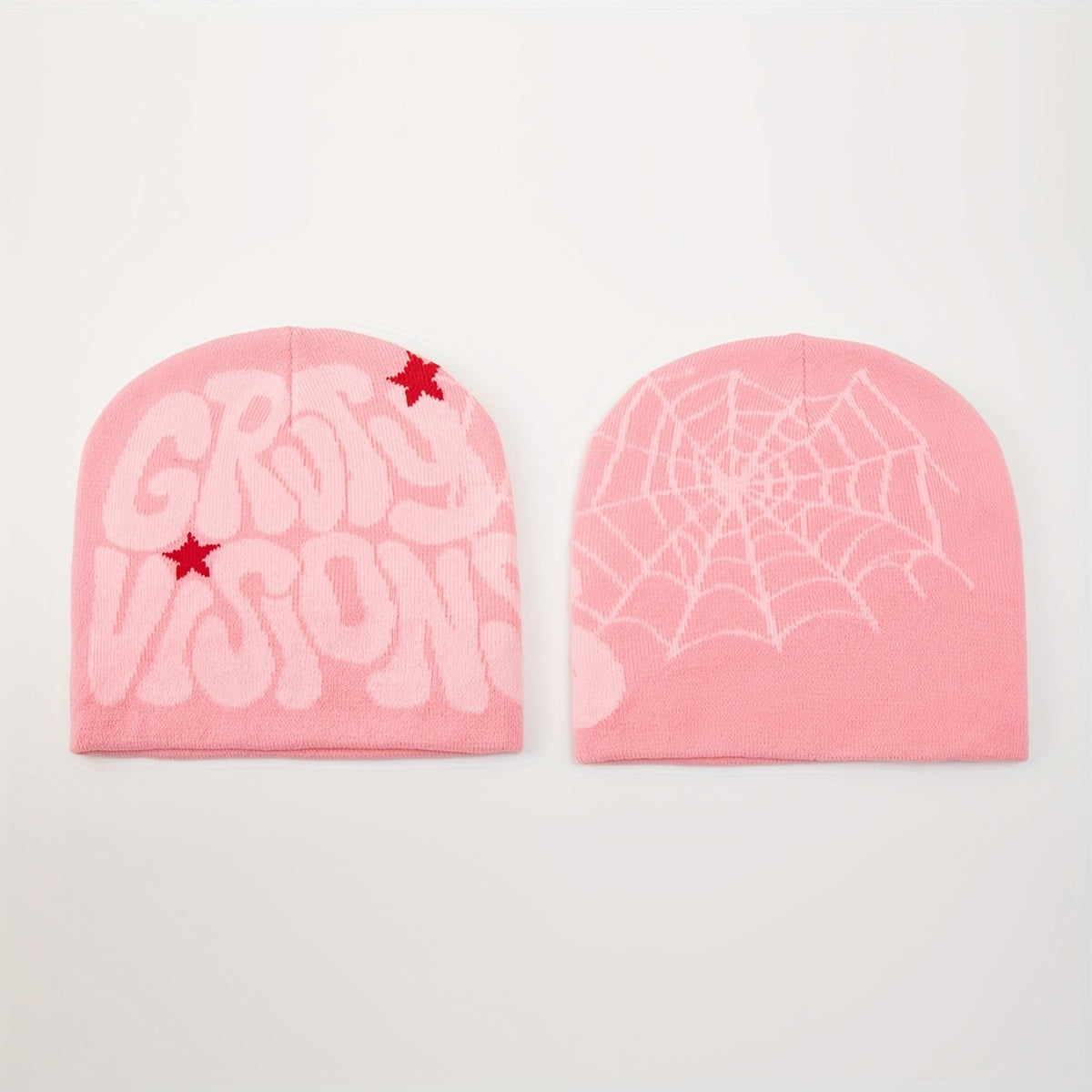 Spider Web Embroidered Beanie – Windproof Warm Winter Hat (Unisex)